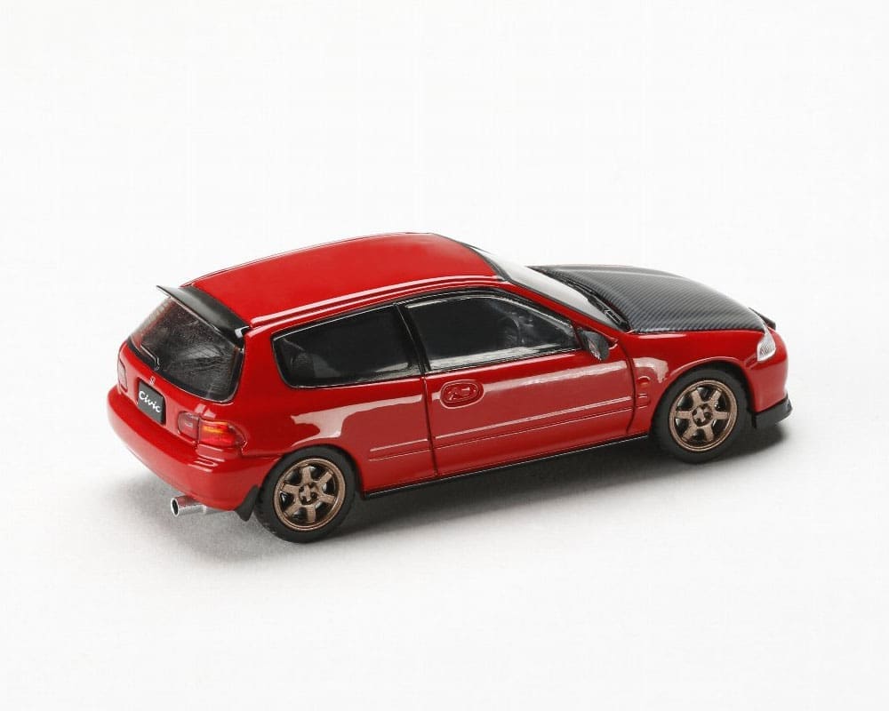 JDM64 EG6シビック 改　レッド Hobby Japan Honda CIVIC (EG6) SIR-Ⅱ Milano Red JDM64 1/64