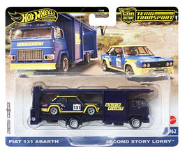 Hot Wheels 2024 Team Transport A Case Fiat 131 Abarth & Second Story Lorry