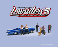American Diorama M&J Exclusive Lowridersw 5 1/64 Scale Figure Set