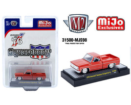 M2 Machines Auto Trucks 1976 Bonanza-10 Spirit Of 76 Squarebody MJS98 Red.