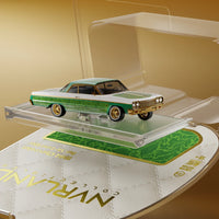 Nvrland Diamond Stance '64 Chevy Bel Air Lowrider Green Velvet