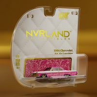 Nvrland Diamond Stance '64 Chevy Bel Air Lowrider Rose Velvet
