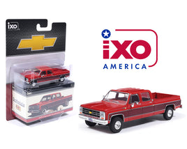 IXO 1/64 1979 Chevrolet Scottsdale K20 Red Crew Cab.