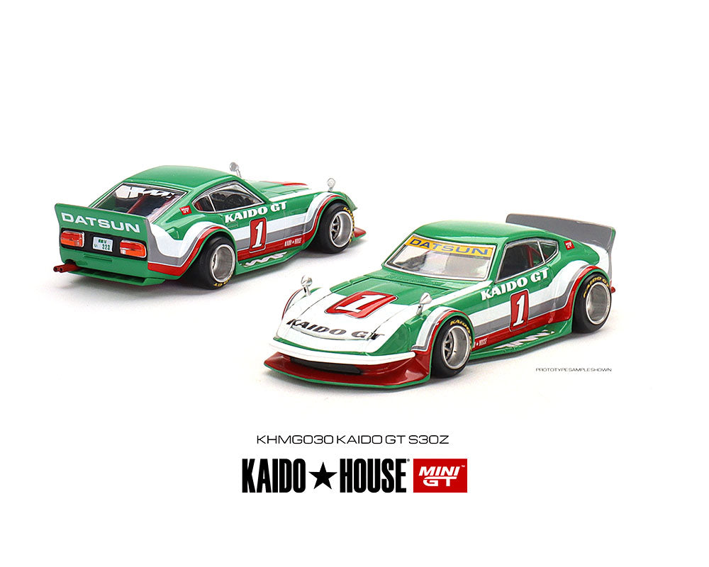 Mini GT Kaido House 030 Kaido GT S30Z Green/White Fairlady Z 