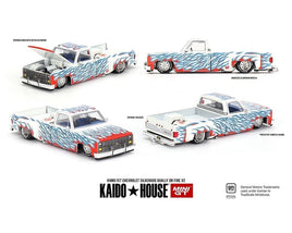 Mini GT Kaido House #157 Chevrolet Silverado Dually "On Fire"