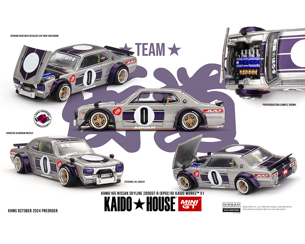Mini GT Kaido House #165 Nisssan Skyline 2000 GT-R| House of