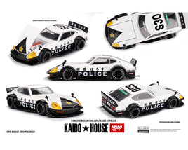 Mini GT Kaido House #208 Nissan Fairlady Z Kaido GT police.