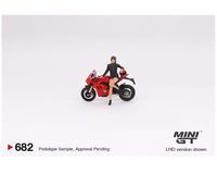 TSM Mini GT #682 Ducati Panigale V4 S w/Ducati Girl