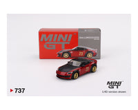 Mini GT 1:64 CLDC Magazine w/Nissan Z LB Nation Works – Red – China CLDC Exclusive