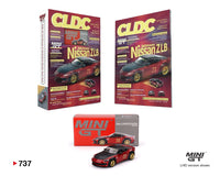 Mini GT 1:64 CLDC Magazine w/Nissan Z LB Nation Works – Red – China CLDC Exclusive