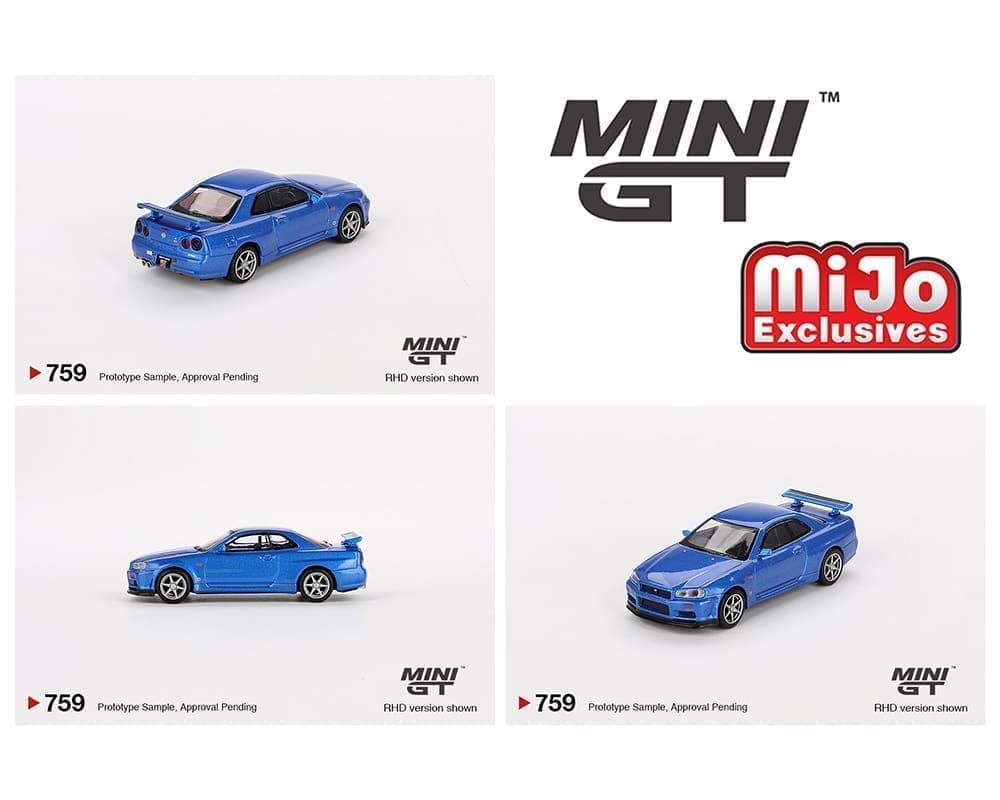 TSM Mini GT M&J Exclusive #759 Nissan Skyline GT-R (R34) V-Spec