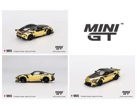 TSM Mini GT #985 Nissan Z Veilside FFZ400 "Gold Chrome"