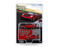 Mini GT #1060 Porsche 911 GT3 RS Weissach, Red.  .