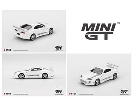 Mini GT #1104 Toyota GR Supra Veilside Combat V-1, White.