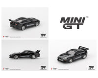 Mini GT #1107 Toyota Supra Veilside Combat V-ll, Black.  New in clamshell and fresh from the case.