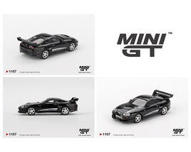 Mini GT #1107 Toyota Supra Veilside Combat V-ll, Black.  New in clamshell and fresh from the case.