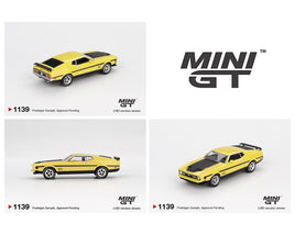 Mini GT #1139 Ford Mustang Mach1 Grabber Yellow.