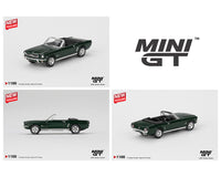 Mini GT #1166 Ford Mustang Convertible 1964 Highland Green