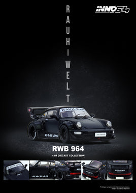 INNO64 2026 Diecast Porsche RWB 964 RAUH-WELT BEGRIFF