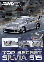 INNO64 2026 Diecast Nissan (S15) Top Secret Silver