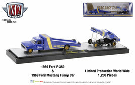 M2 Machines 2023 SEMA FL01 '69 Ford F350 & '69 Mustang Funny Car 1/1200