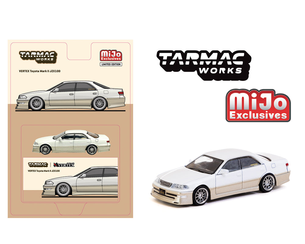 Tarmac M&J Exclusive Global 64 Vertex White Toyota Mark II JZX100
