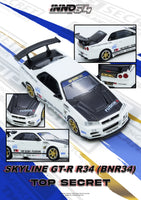 INNO64 2026 Diecast Nissan Top Secret (R34) GT-R White