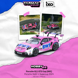 Tarmac Hobby64  Porsche 911 GT3 Cup 992, T64-093-24PSC01, New in it's acrylic case and fresh from the case.